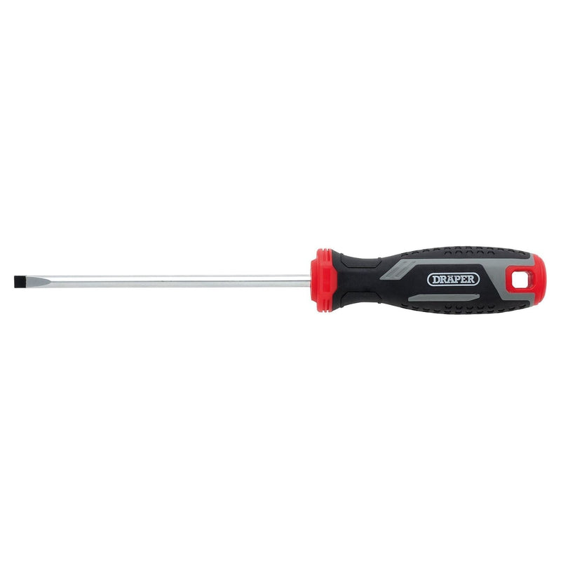 Draper Slotted Parallel Soft Grip Screwdriver, SL5.5 x 125mm Draper - Town Tools