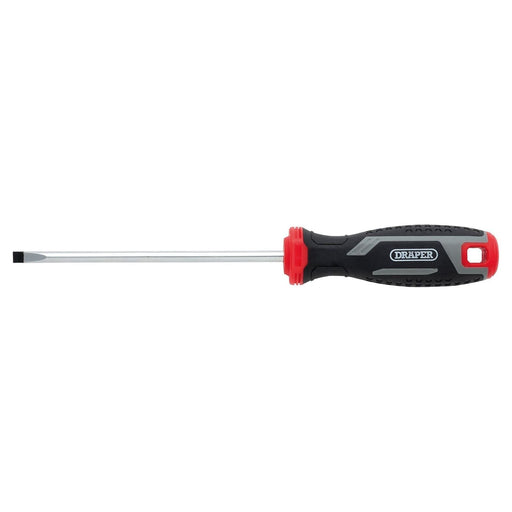 Draper Slotted Parallel Soft Grip Screwdriver, SL5.5 x 125mm Draper - Town Tools