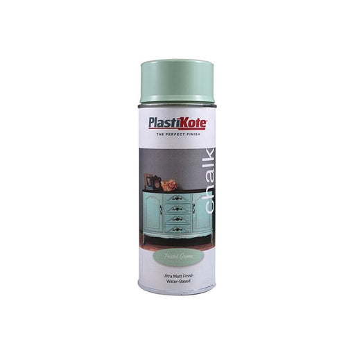 Plastikote Chalk Finish Spray Pastel Green 400ml PlastiKote - RockBottom Nothampton