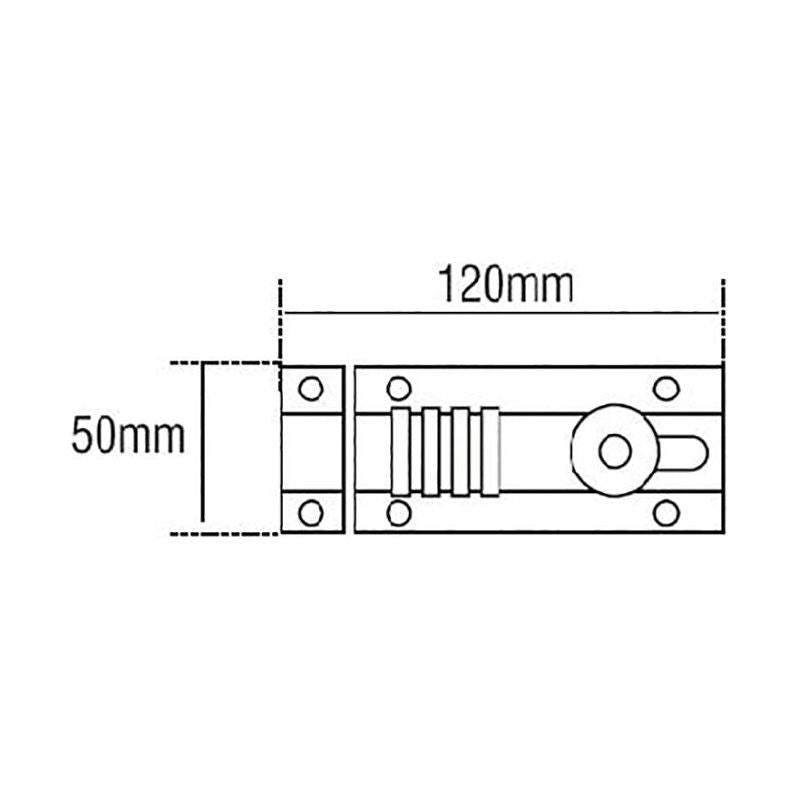 Squire CombiBolt 4 Re-Codable Locking Bolt Black/Blue 120mm Squire - RockBottom Nothampton
