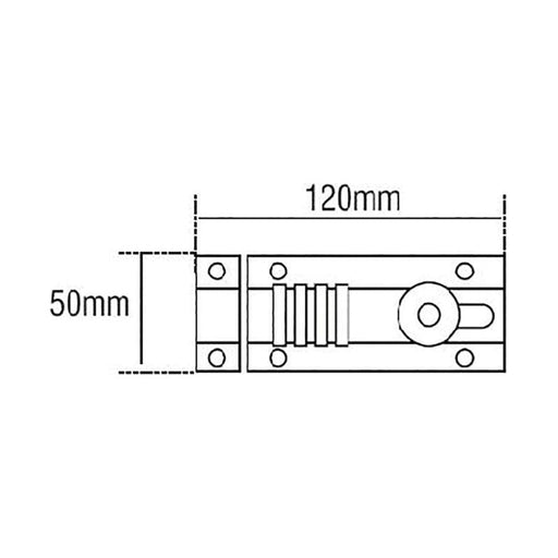 Squire CombiBolt 4 Re-Codable Locking Bolt Black/Blue 120mm Squire - RockBottom Nothampton