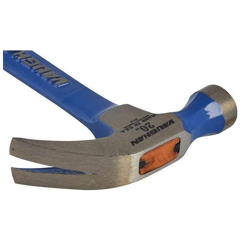 Vaughan R20 Curved Claw Nail Hammer All Steel Smooth Face 570g (20oz) Vaughan - RockBottom Northampton