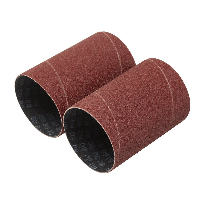 Draper Aluminium Oxide Sanding Sleeves, 75 x 115mm, 80 Grit (Pack of 2) Draper - Town Tools