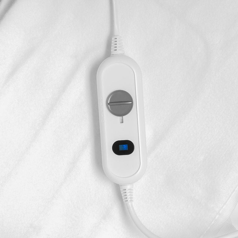 Daewoo White Electric Heated Underblanket Winter Blanket Double Size