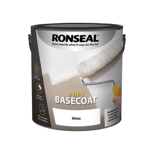 Ronseal 3-in-1 Basecoat White 2.5 litre Ronseal - RockBottom Nothampton