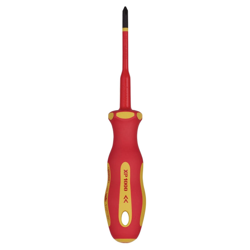 Draper XP1000 VDE Slimline Cross Slot Screwdriver, No.1 x 80mm 02163 Draper - Town Tools 
