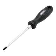 Draper Pozi Hard Grip Screwdriver, PZ2 x 125mm Draper - Town Tools