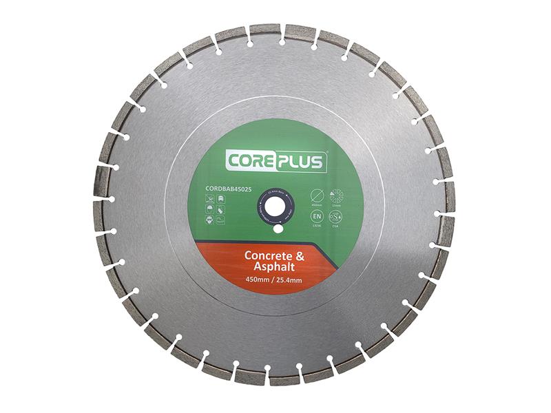 CorePlus Concrete Asphalt Diamond Blade 450mm