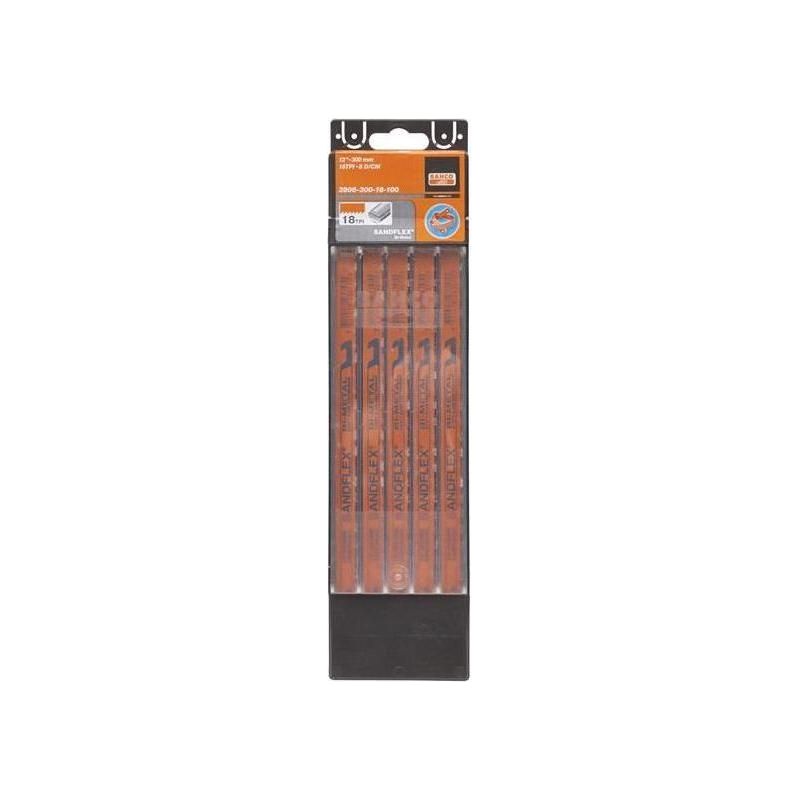 Bahco 3906 Sandflex® Hacksaw Blades 300mm (12in) x 18 TPI (Pack 100) Bahco - RockBottom Northampton