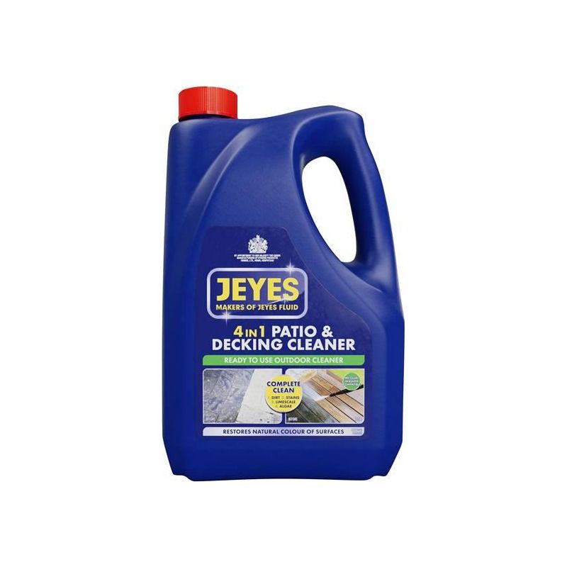 Jeyes 4-in-1 Patio & Decking Cleaner 4 litre Jeyes - RockBottom Northampton