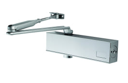 Overhead Door Closer Variable Power Size 2-6 C/W Backcheck & Fig 66 Bracket - Silver