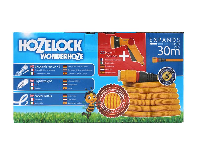 Hozelock Wonderhoze 30m with Multi Spray Gun