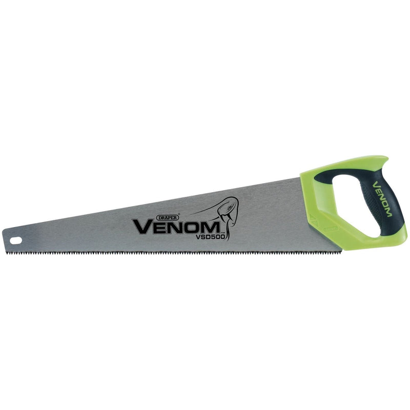 Draper Venom First Fix Double Ground Handsaw, 500mm, 7tpi/8ppi Draper - Town Tools 