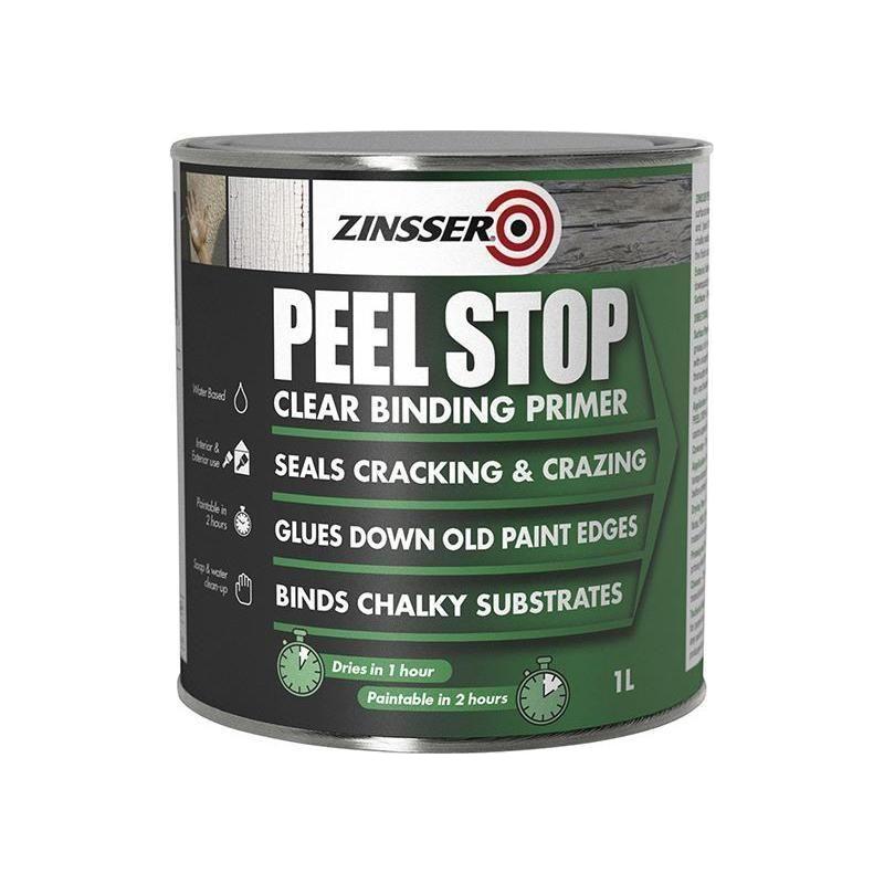 Zinsser Peel Stop® Clear Binding Primer Paint 1 litre Zinsser - RockBottom Northampton