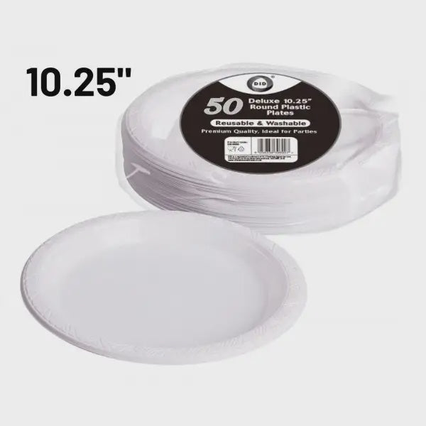 Deluxe 10.25 Round Plates 50Pk