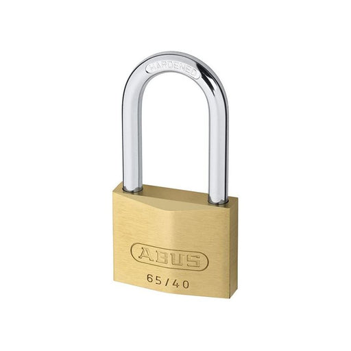 Abus Mechanical 65/40mm Brass Padlock 40mm Long Shackle Carded ABUS Mechanical - RockBottom Northampton 