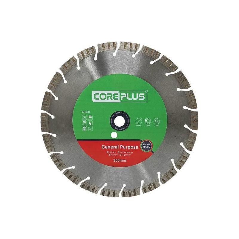 Coreplus GP300 General-Purpose Hybrid Turbo Diamond Blade 300mm CorePlus - RockBottom Northampton