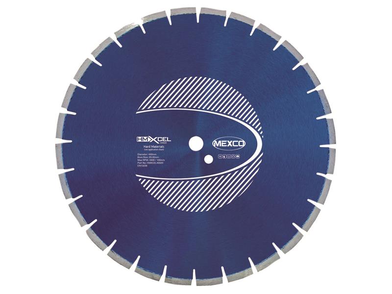 MEXCO - XCEL Grade Hard Materials Diamond Blade 400 x 20mm