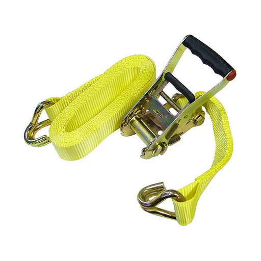 Faithfull Ratchet Tie-Down 5m x 50mm Trucker Breaking Strain 4000kg Faithfull - RockBottom Northampton