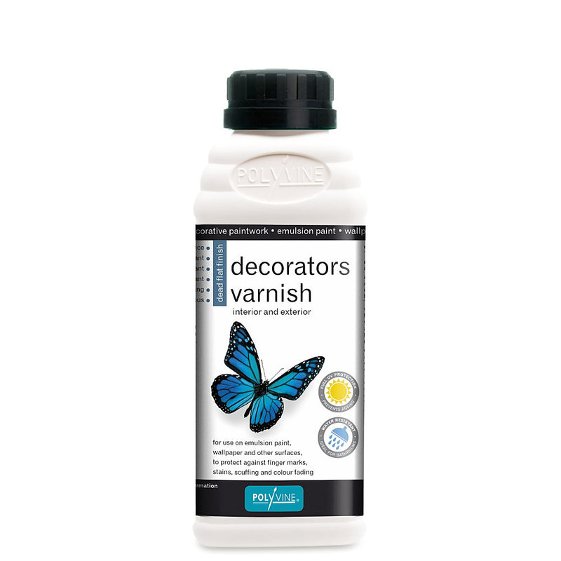 Polyvine 500ml Decorators Varnish Dead Flat Clear VF4