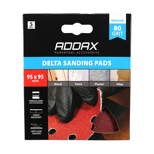 TIMCO Delta Sanding Pads 60 Grit Red