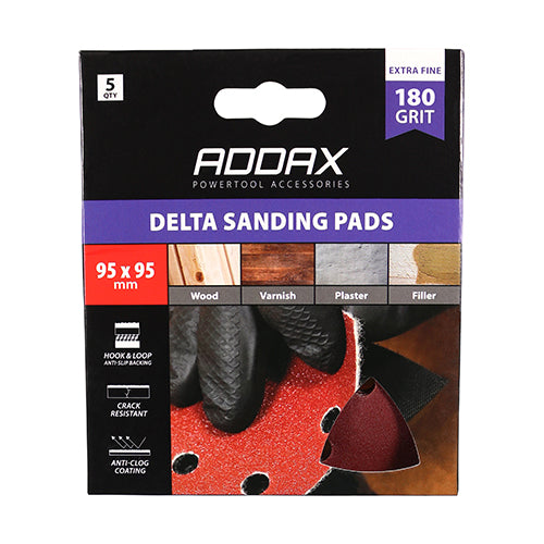 TIMCO Delta Sanding Pads 60 Grit Red