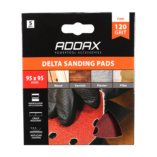 TIMCO Delta Sanding Pads 60 Grit Red