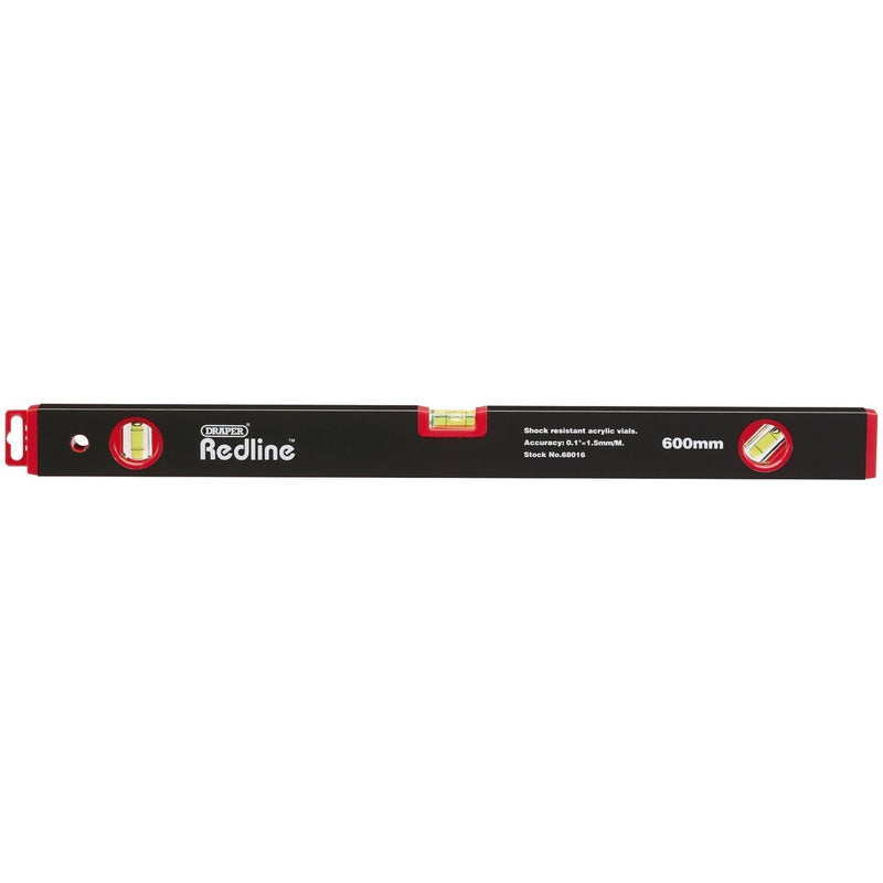 Draper Redline Box Section Level, 600mm 68016 Draper - Town Tools 
