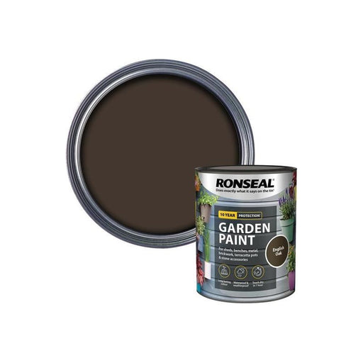 Ronseal Garden Paint English Oak 750ml Ronseal - RockBottom Nothampton