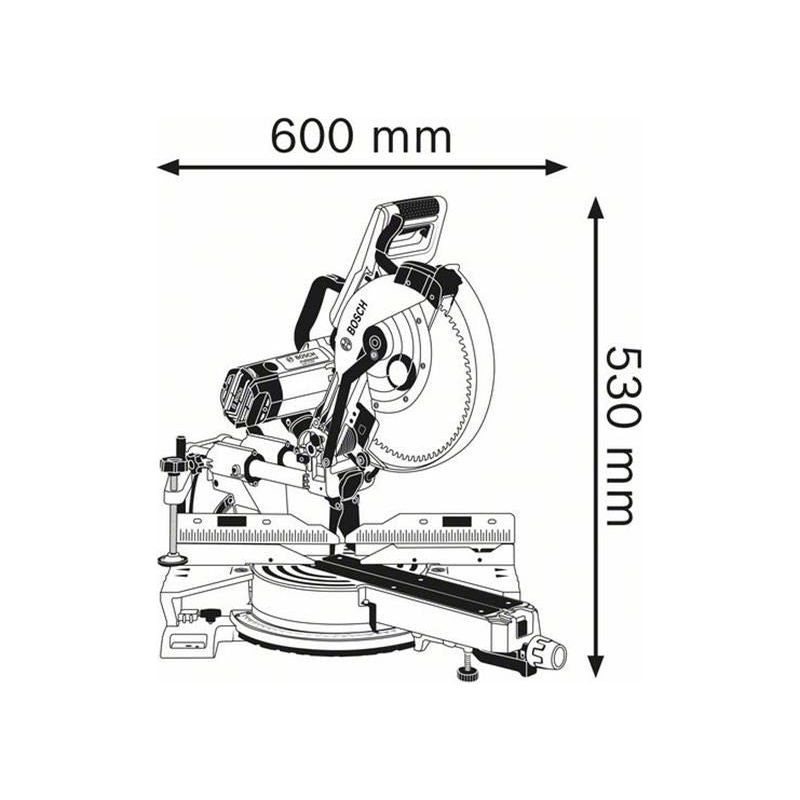 Bosch GCM 12 SDE Professional Sliding Mitre Saw 1450W 110V Bosch - RockBottom Northampton