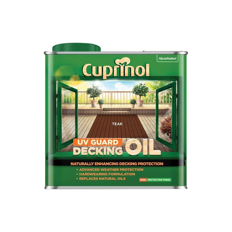 Cuprinol UV Guard Decking Oil Teak 2.5 litre Cuprinol - RockBottom Northampton