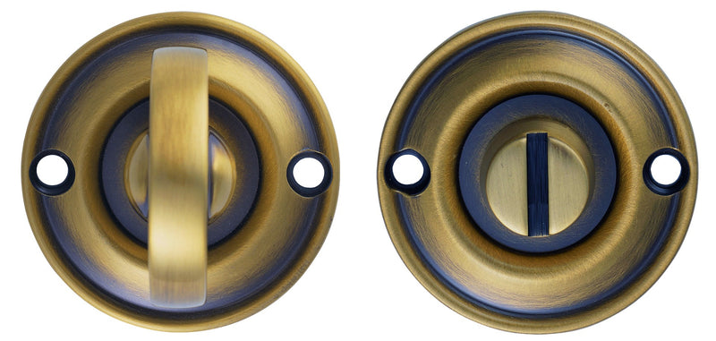 Turn & Release On Round Rose Small (4.9 X 67Mm Spindle) - (Face Fix) - Florentine Bronze 42MM