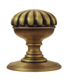 Flower Knob (Concealed Fix) C/W Locating Washer - Florentine Bronze 70MM