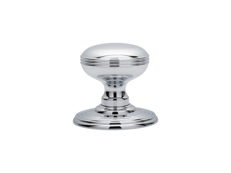 Ringed Knob (Concealed Fix) - Polished Chrome