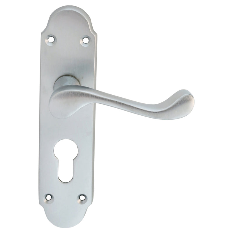 Oakley Lever On Face-Fix Backplate - Euro 47.5Mm - Satin Chrome 170MM X 42MM