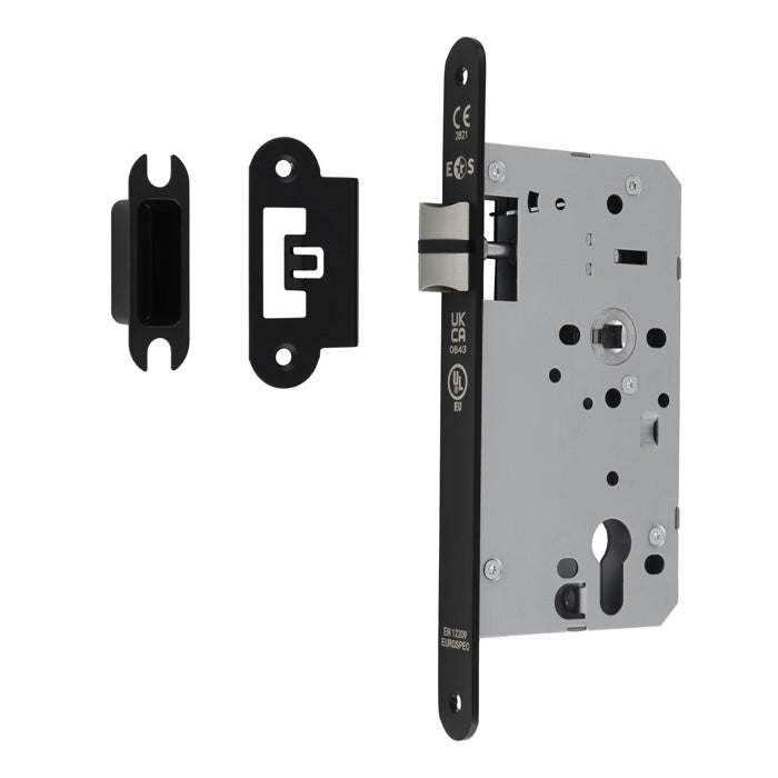 60Mm Din Latch - Radius - Matt Black