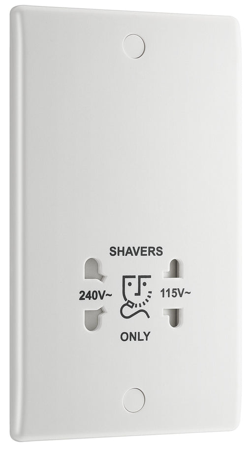 BG Electrical 800 Series - 115/240V dual voltage shaver socket