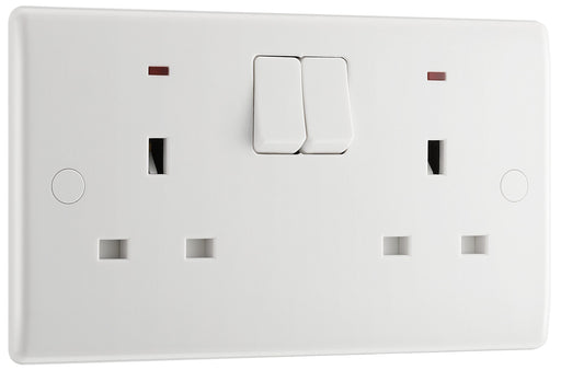 BG Electrical 800 Series - Double, switched single pole, with indicators