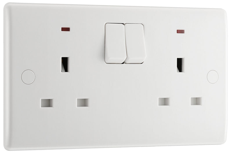 BG Electrical 800 Series - Double, switched single pole, with indicators