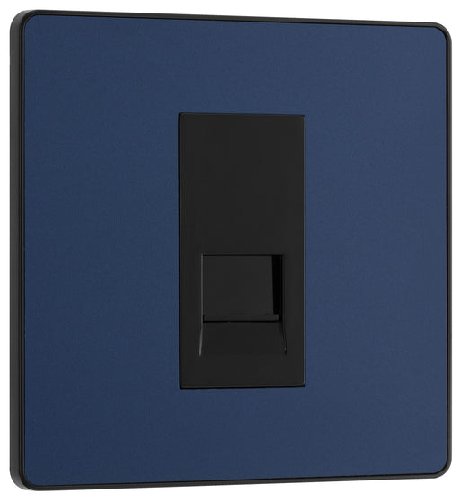 BG Electrical Evolve Matt Blue - Single, telephone socket, master