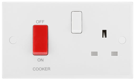 BG Electrical 900 Series - 45A double pole, with switched socket