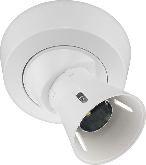 BG Electrical Ceiling Accessories - Enclosed, Angled, 2 terminal body, 3 terminals and earth in base, PVC tails, HO skirt