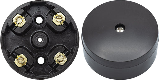 BG Electrical Contractor - Knockout Entry Junction Box, 4 Way, 20A, 57mm Dia, Brown