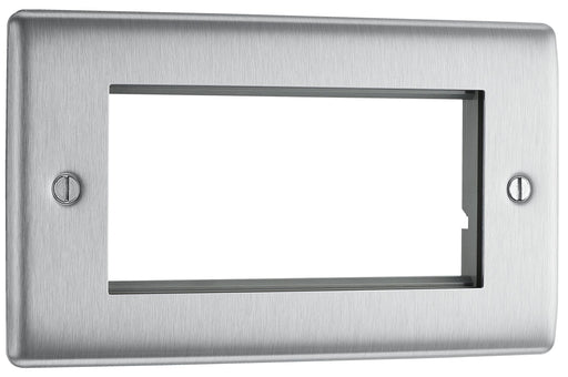BG Electrical Euro Module - 4 module - rectangular