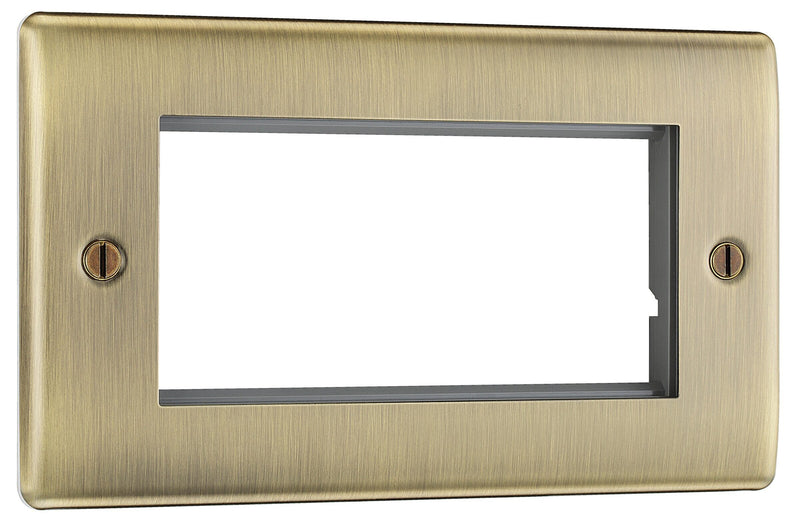 BG Electrical Euro Module - 4 module - rectangular