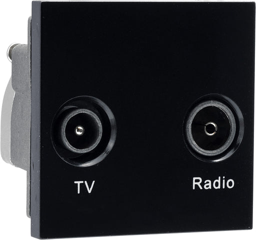BG Electrical Euro Module - TV and radio - TV IEC male radio IEC female