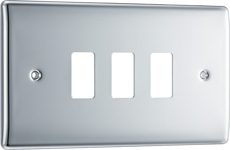 BG Electrical Grid - 3 module, rectangular