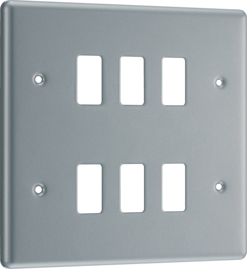 BG Electrical Grid - 6 module, square