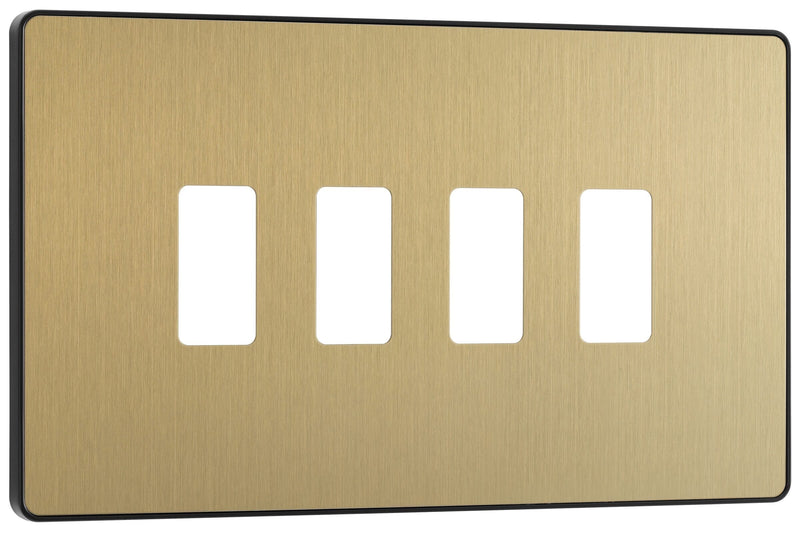 BG Electrical Grid - 4 module, rectangular