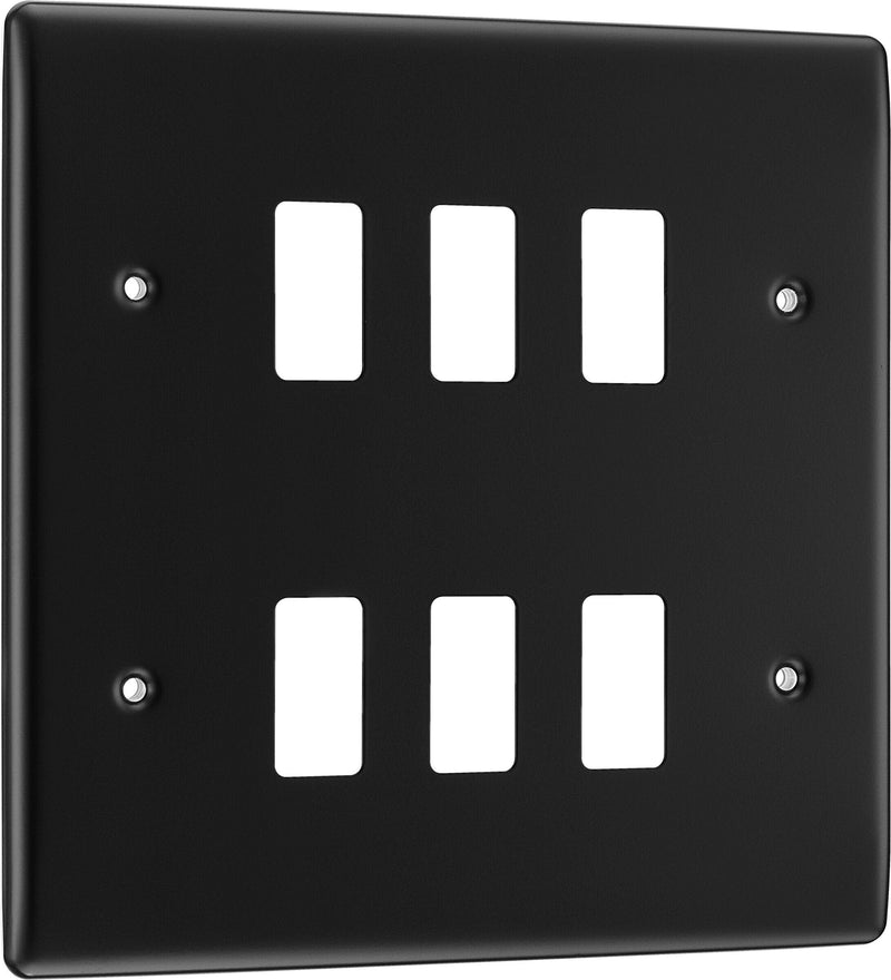 BG Electrical Grid - 6 module, square